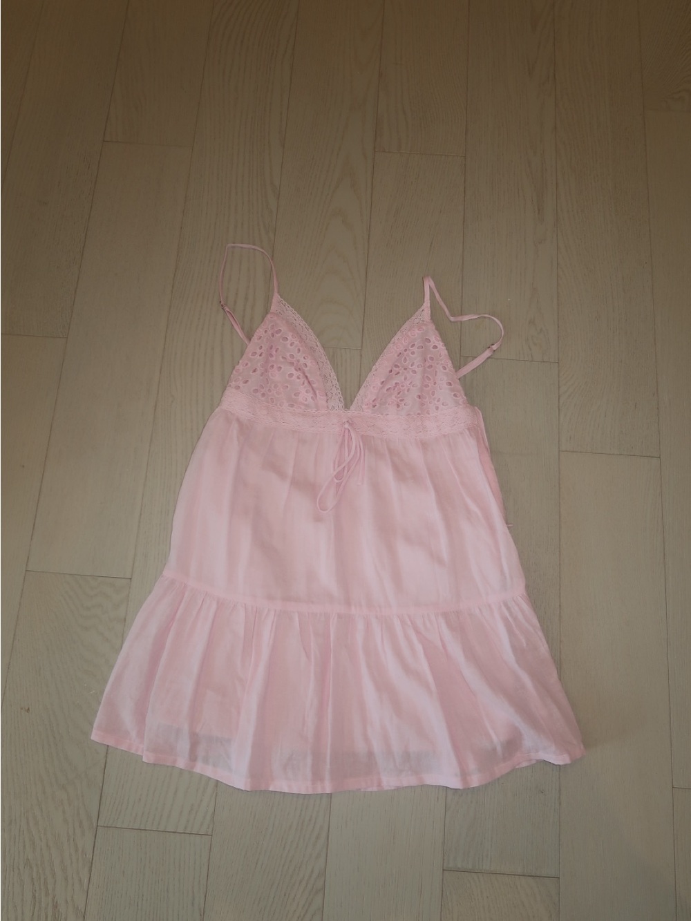 Princess Polly Pink Lace-Trim Mini Dress